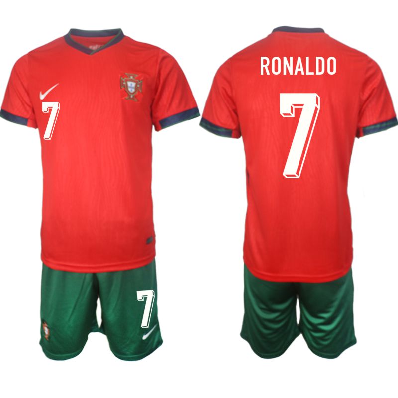 Men 2024-2025 Season Portugal home red #7 Soccer Jersey